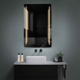 Specchio LED Verticale | Controllo tramite interruttore a muro | Luce bianca calda - Reyze Serie Salono Modello 8